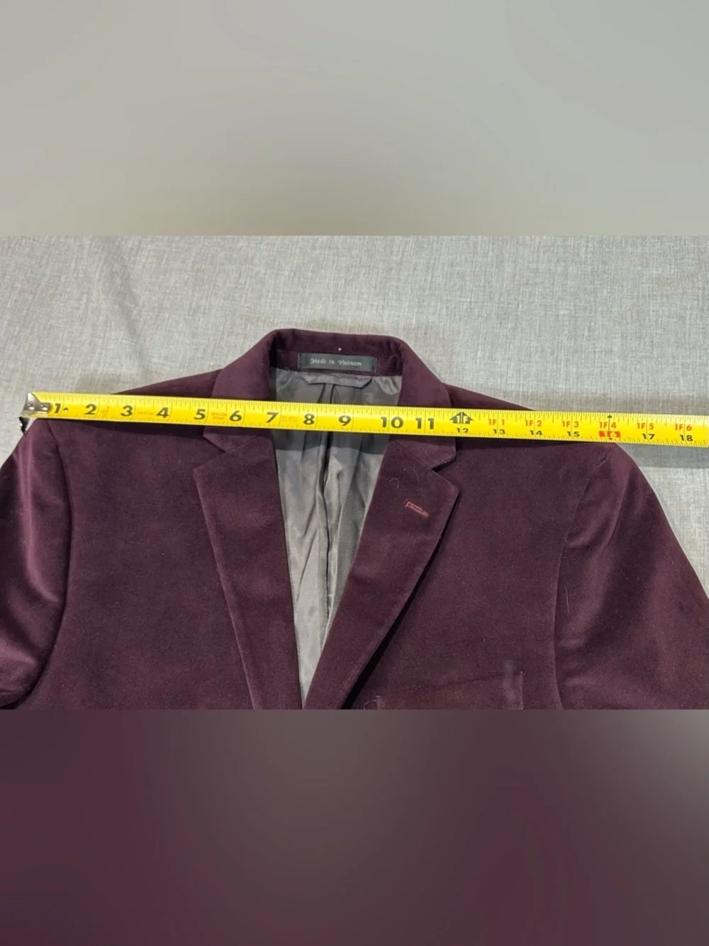 Ralph Lauren Big Kid Velvet look Sport Coat in Deep Plum